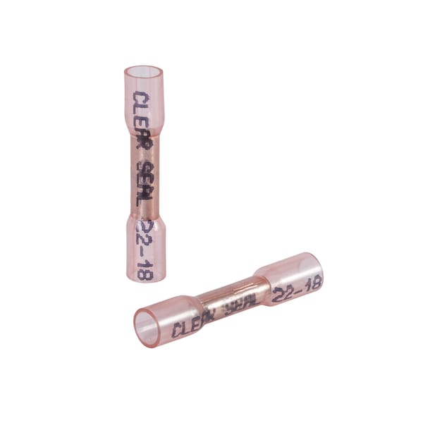 Conector de empalme de extremo sellado transparente, calibre 22-18 C, paquete de 25 - 37130-EC