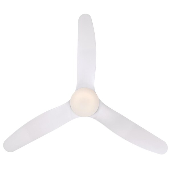 Westinghouse Carla 46" 3-Blade Wht Indoor Ceiling Fan w/Dimmable LED Light Fixture - 7225100