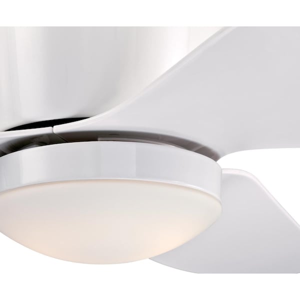 Westinghouse Carla 46" 3-Blade Wht Indoor Ceiling Fan w/Dimmable LED Light Fixture - 7225100