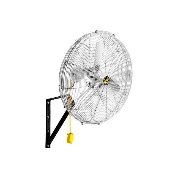 Hunter Fan Co. Jan Fan Jan Fan 30in Wall Or Ceiling Mount Fan w/ Drop Cord Switch, 2 Speed, Silver, 3PK - JF-WCM30-DCS-S