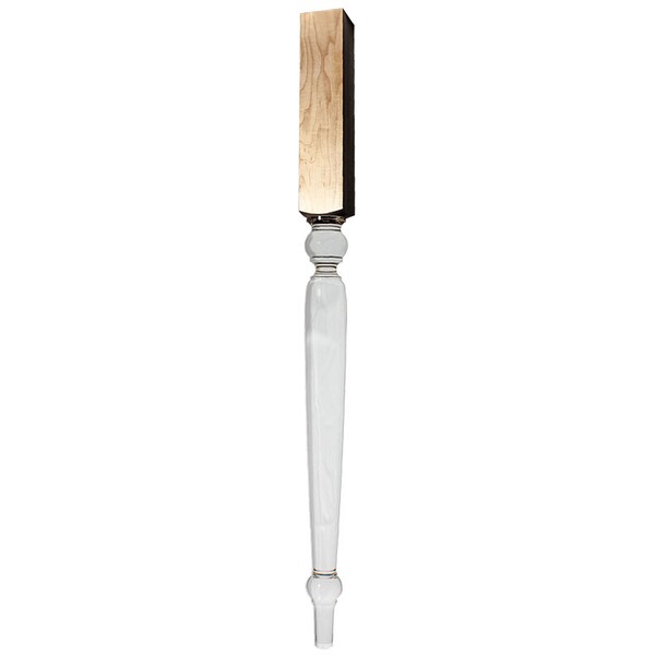 Osborne Wood Products 34 1/2 x 2 1/2 Caledonia Acrylic Island Leg in Black Walnut - 342756W
