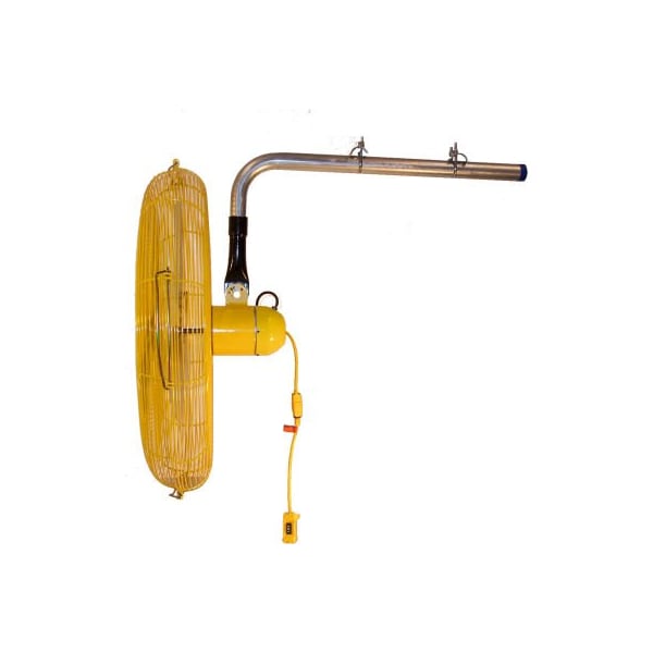 Hunter Fan Co. Jan Fan Jan Fan 30in I-Beam Mount Fan w/ Drop Cord Switch, 2 Speed, Yellow, 3PK - JF-BMF30-DCS