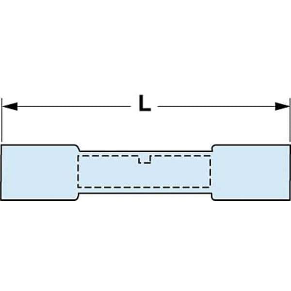 Conector de empalme de tope, calibre 16-14, paquete de 250 - MH14BCK