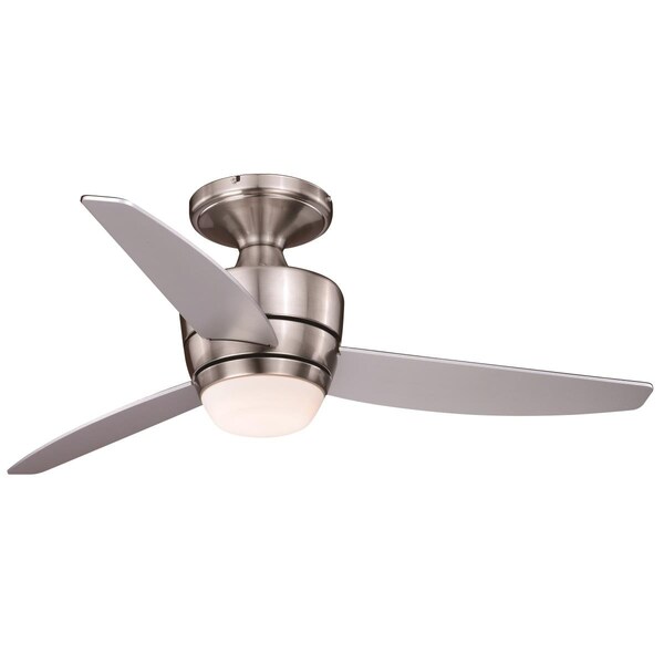 Perfecttwinkle 44 in. Adrian LED Ceiling Fan in Satin Nickel - PE3260051