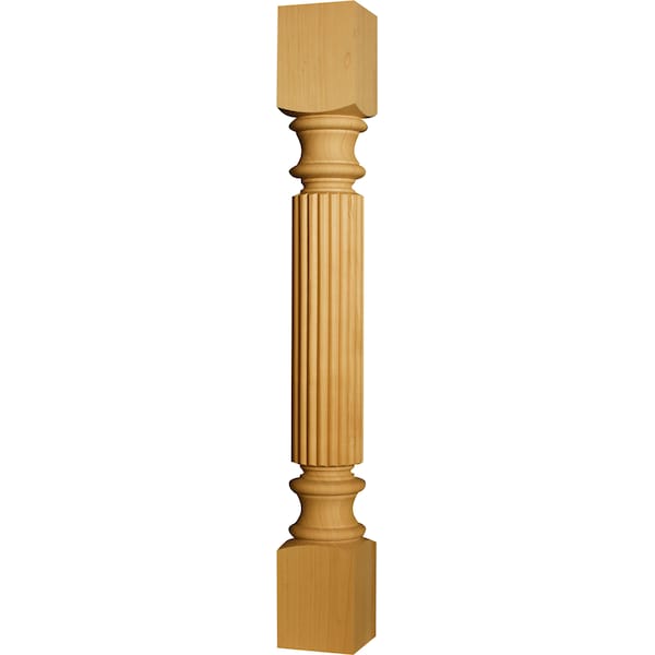 Osborne Wood Products 34 1/2 x 4 Husky Reeded Island Post in Soft Maple - 1466M