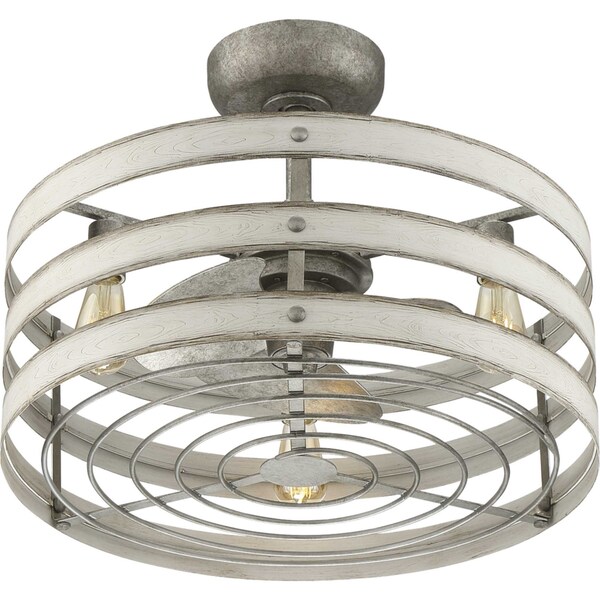 Progress Lighting Gulliver 23" 3-blade fandelier with LED lights - P250012-141-22