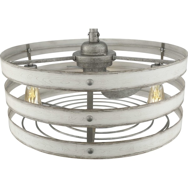 Progress Lighting Gulliver 23" 3-blade fandelier with LED lights - P250012-141-22