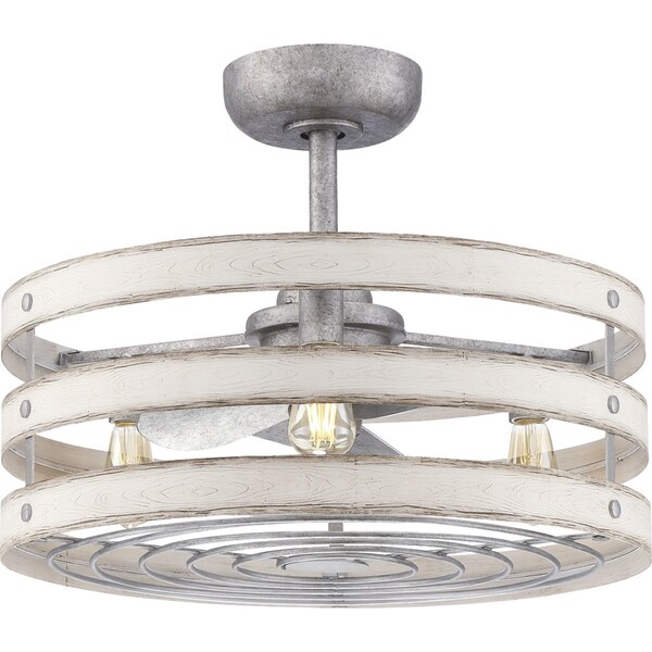 Progress Lighting Gulliver 23" 3-blade fandelier with LED lights - P250012-141-22