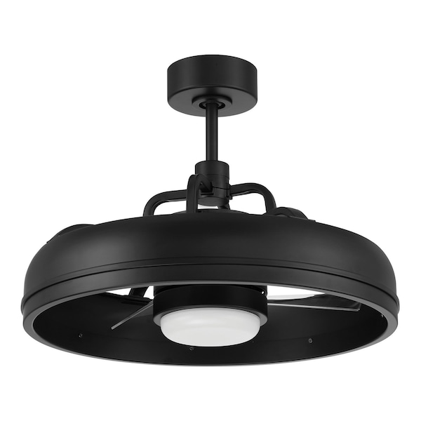 Craftmade 20in Taylor in Flat Black w/ Clear Acrylic Blades - TYL24FB3