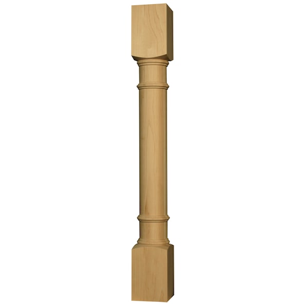 Osborne Wood Products 40 1/2 x 5 Extended Savannah Island Leg in Black Walnut - 1596W
