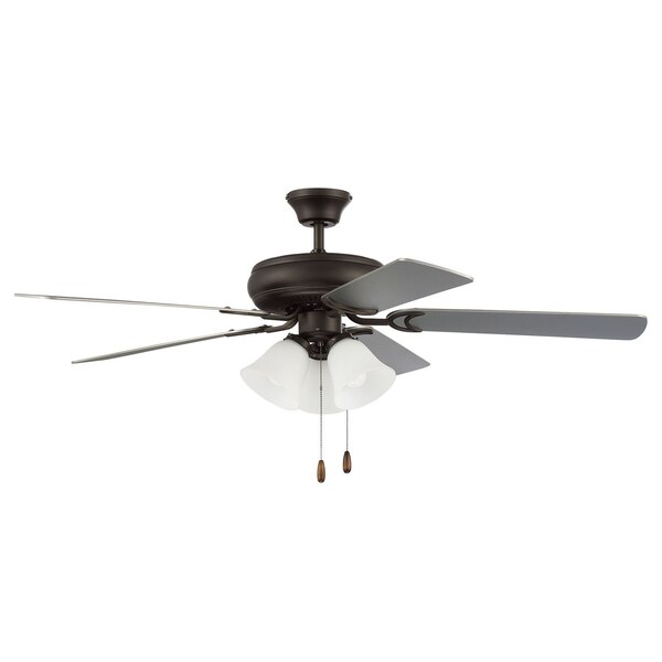 Craftmade 52in Decorator's Choice 3 Light in Espresso w/ Walnut/Espresso Blades - DCF52ESP5C3W