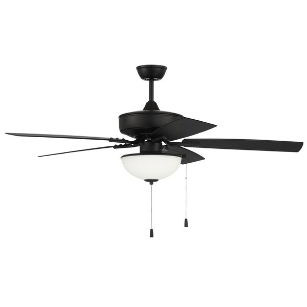 Craftmade 52in Outdoor Pro Plus 211 in Flat Black w/ Flat Black Blades - OP211FB5