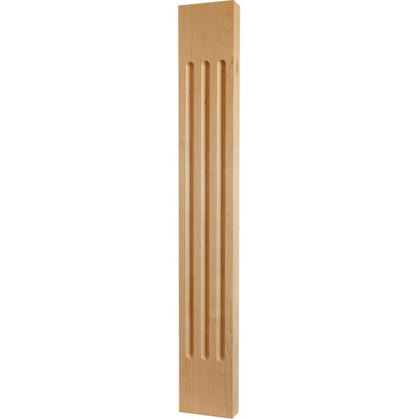 Osborne Wood Products 34 1/2 x 5 x 1 3/16 Fluted Pilaster in Red Oak - 3501O