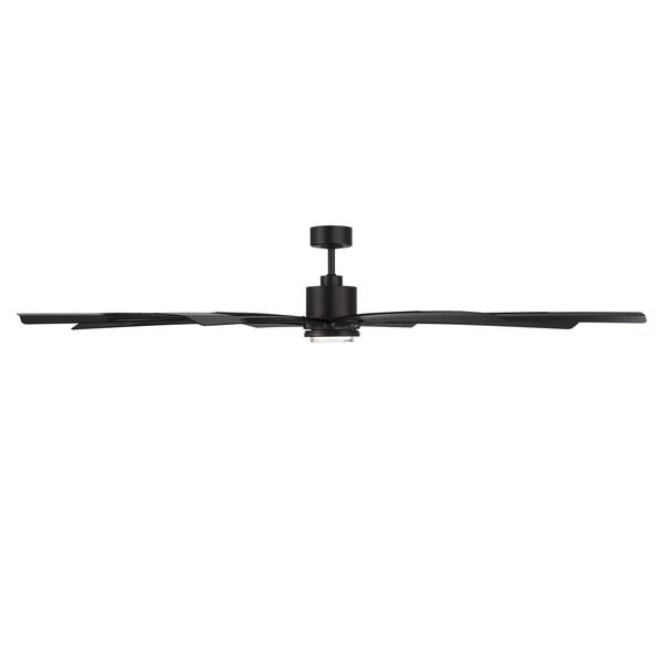Modern Forms Fans Size Matters Indoor or Outdoor Smart Ceiling Fan 2700-3000-4000-5000K LED in Matte Black - FR-W2403-84L-MB