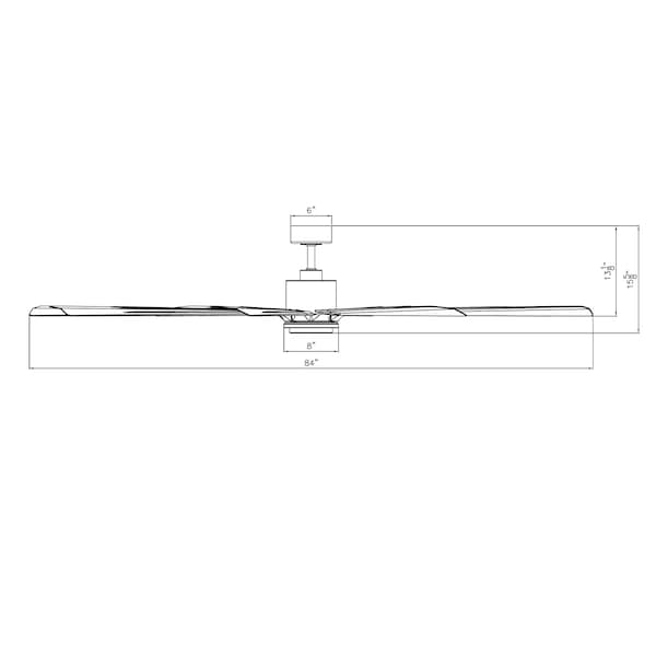 Modern Forms Fans Size Matters Indoor or Outdoor Smart Ceiling Fan 2700-3000-4000-5000K LED in Matte Black - FR-W2403-84L-MB
