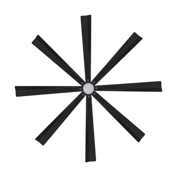 Modern Forms Fans Size Matters Indoor or Outdoor Smart Ceiling Fan 2700-3000-4000-5000K LED in Matte Black - FR-W2403-84L-MB