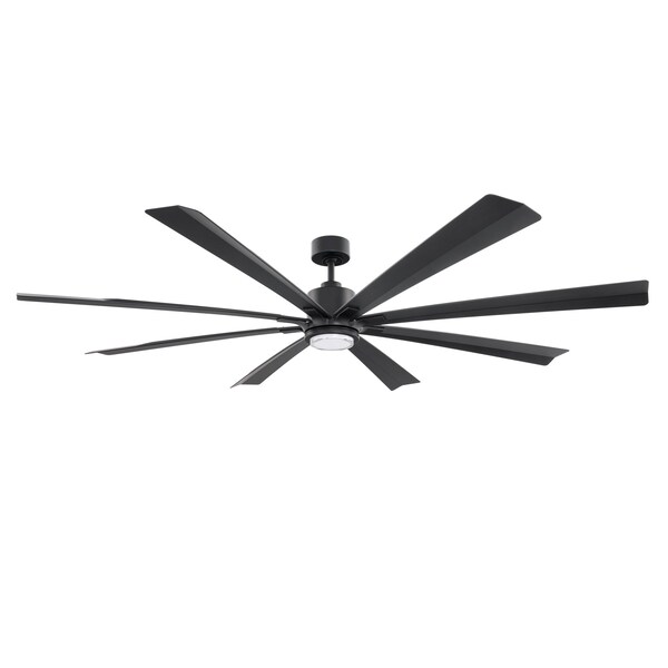 Modern Forms Fans Size Matters Indoor or Outdoor Smart Ceiling Fan 2700-3000-4000-5000K LED in Matte Black - FR-W2403-84L-MB