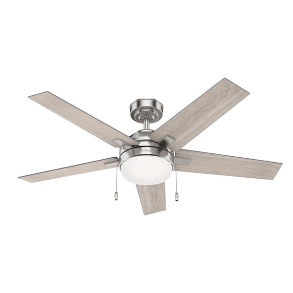 Hunter Hunter Bartlett 44 in. Brushed Nickel Gray Indoor Ceiling Fan - 51839