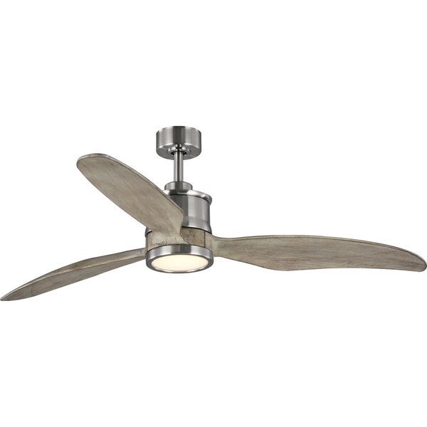 Progress Lighting Farris Collection Three-Blade Carved Wood 60" Ceiling Fan - P250002-009-30