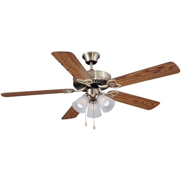 Boston Harbor Boston Harbor CF-78042 Ceiling Fan, Dual Mount, With 3 Light Kit, 52In - CF-78042