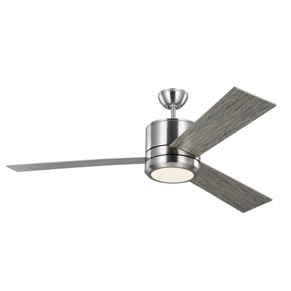 Monte Carlo Vision 56 Led - Brushed Steel W Lgwo Blades - 3VNMR56BSLGD-V1