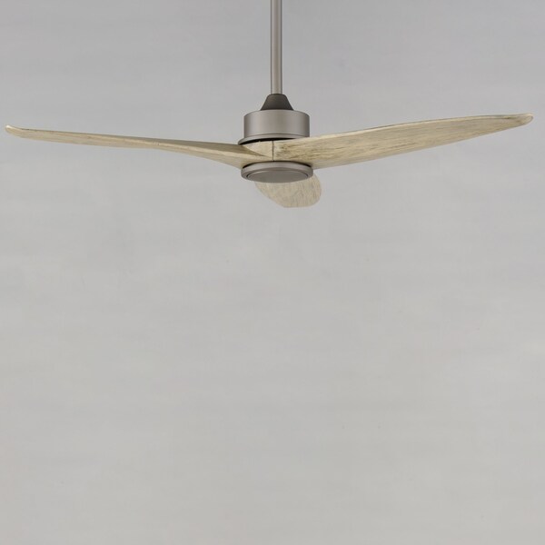 Maxim Lighting Woodwind 52'' Solid Wood Blade Fan w LED Light Kit, Charcoal Bronze - 88831CHL