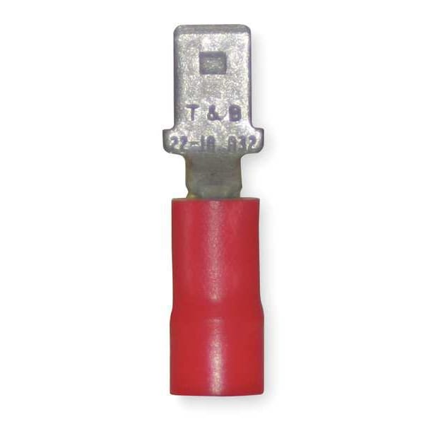 Desconexión macho Sta-Kon, roja, 22-18AWG, paquete de 100 - 18RAD-187