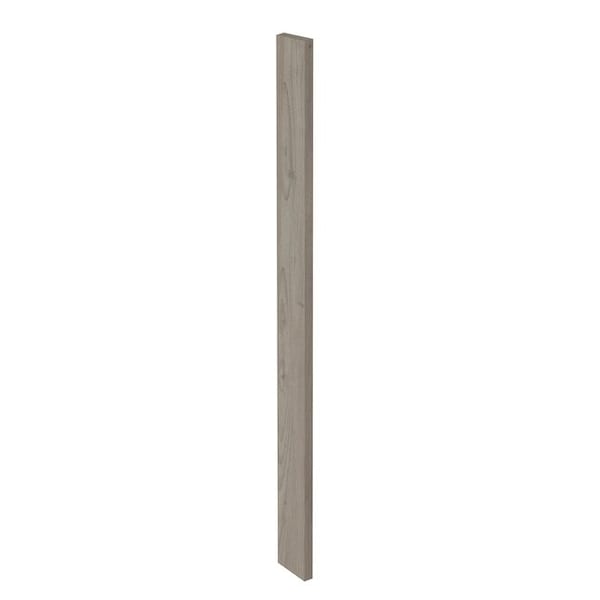Cambridge Grey Nordic Slab Style Kitchen Cabinet Filler (3 in W x 0.75 in D x 34.5 in H) - SA-BUSF34-GN