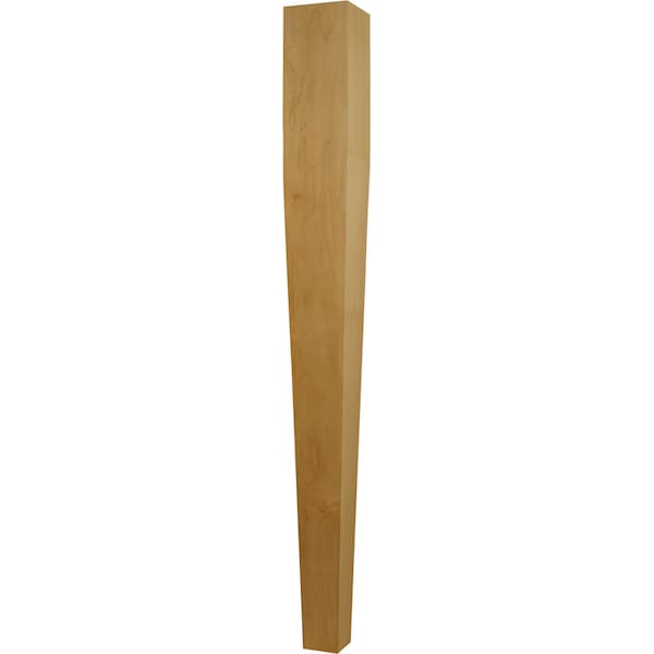 Osborne Wood Products 35 1/2 x 3 1/2 Four Sided Taper Island Leg in Spanish Cedar - 1780SPC