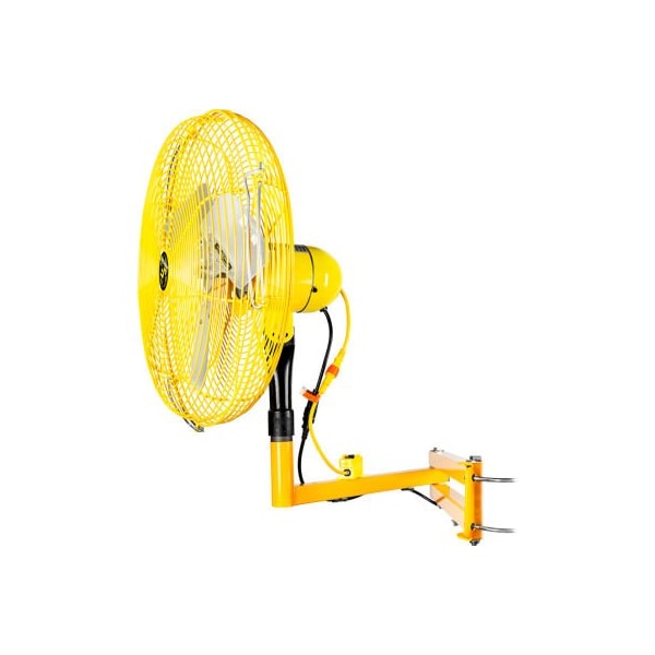 Hunter Fan Co. Jan Fan Jan Fan 20in Drop Cord Switch Articulating Dock & Door Fan, 2 Speed, Yellow, 3PK - JF-AAM20-DCS