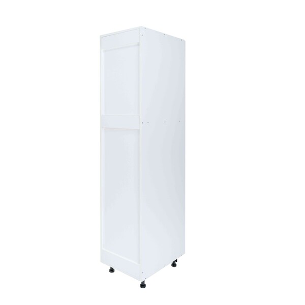 Cambridge Radiance 18 in. W x 24 in. D x 84 in. H Ready to Assemble Slab Pantry Kitchen Cabinet in Light Oak - SA-TP1884-LO-KIT