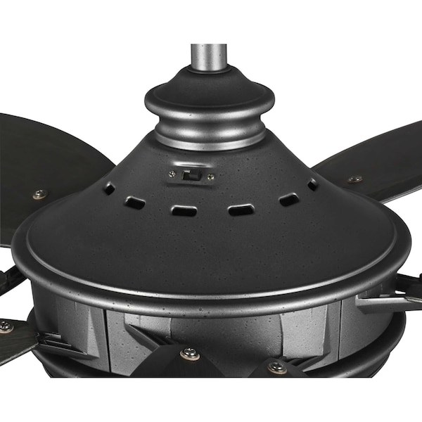 Progress Lighting Alfresco Collection 54" In/Out door 5-Blade Blistered Iron Ceiling Fan - P250034-171-WB