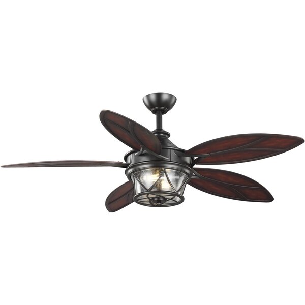 Progress Lighting 3 Speeds, 120V, Architectural Bronze, 17-3/4 in W - P250034-129-WB