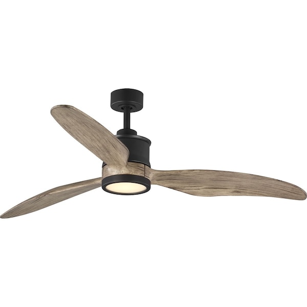 Progress Lighting Farris Collection Three-Blade Carved Wood 60" Ceiling Fan - P250002-143-30