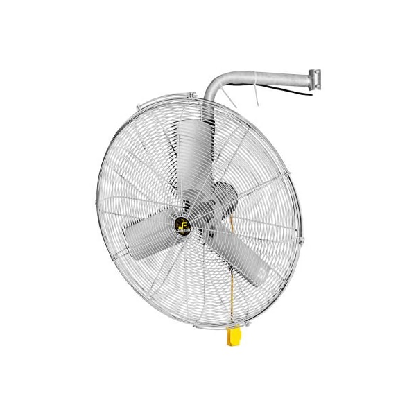 Hunter Fan Co. Jan Fan Jan Fan 30in I-Beam Mount Fan w/ Drop Cord Switch, 2 Speed, Silver, 3PK - JF-BMF30-DCS-S