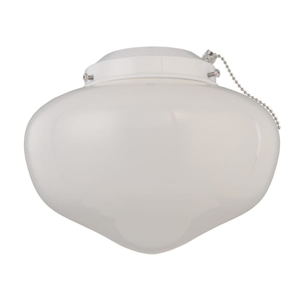 Westinghouse Westinghouse Semi-Gloss White Schoolhouse Ceiling Fan Light Kit - 77853