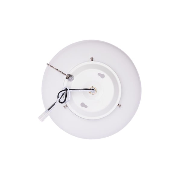 Westinghouse Ceiling Fan -Light Kit LED Schoolhouse 3/1 White Brshd Nkl ORB Wh Opl Glass - 7785200