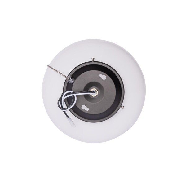 Westinghouse Ceiling Fan -Light Kit LED Schoolhouse 3/1 White Brshd Nkl ORB Wh Opl Glass - 7785200