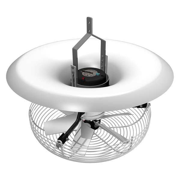 Multifan Vertical Recirculation Fan, 16 in Blade Dia, 8 Blades, Variable Speeds, 240V AC - T6E40K0M81160