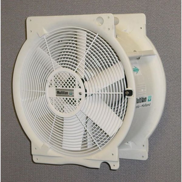 Multifan Vertical Recirculation Fan, 16 in Blade Dia, 8 Blades, Variable Speeds, 240V AC - T6E40K0M81160