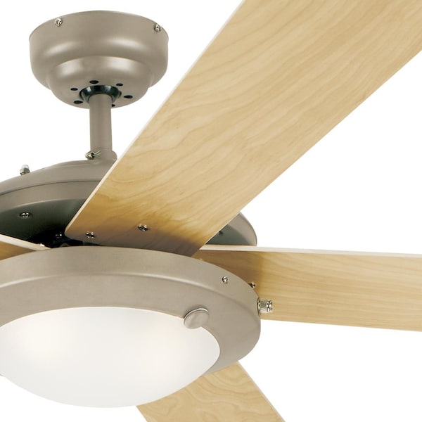 Westinghouse Comet 52" 5-Blade Pewter Indoor Ceiling Fan w/Dimmable LED Light - 7234100