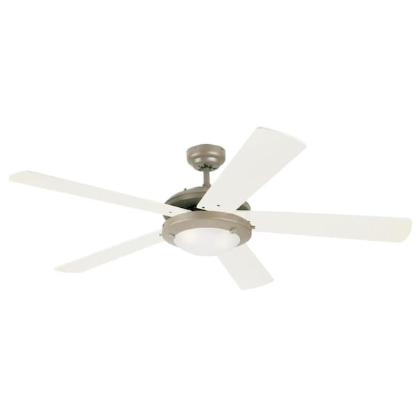 Westinghouse Comet 52" 5-Blade Pewter Indoor Ceiling Fan w/Dimmable LED Light - 7234100