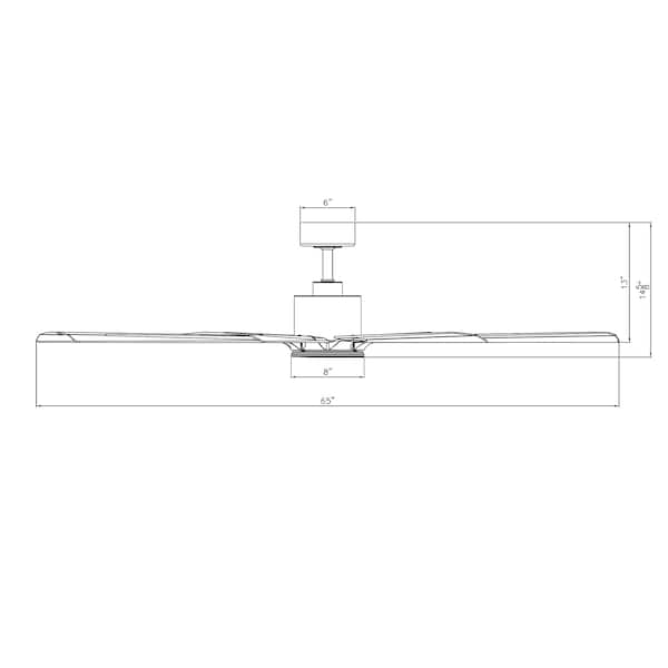 Modern Forms Fans Size Matters Indoor or Outdoor Smart Ceiling Fan in Matte White - FR-W2403-65-MW