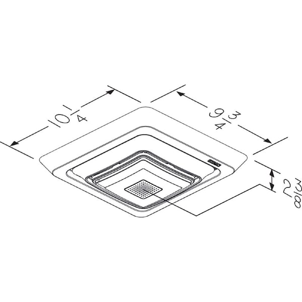 Broan Broan-NuTone Sensonic Bathroom Exhaust Fan Grille - FG800SPK