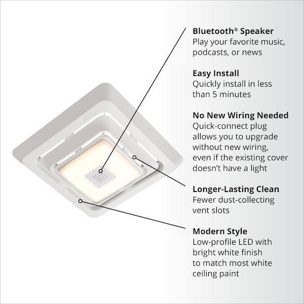 Broan Broan-NuTone Sensonic Bathroom Exhaust Fan Grille - FG800SPK