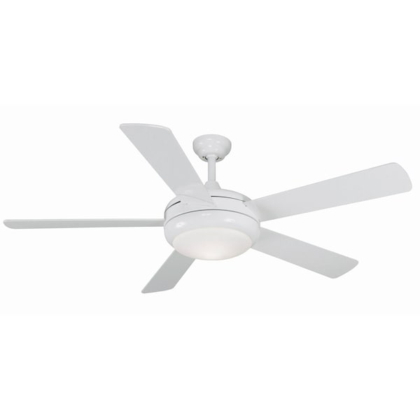 Litex Industries 52" White Finsih LED Ceiling Fan Includes Blades & Remote Control - TIT52WW5LR