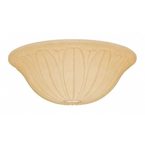 Casablanca Glass Bowl, Tropical Leaf, Toffee - 99063