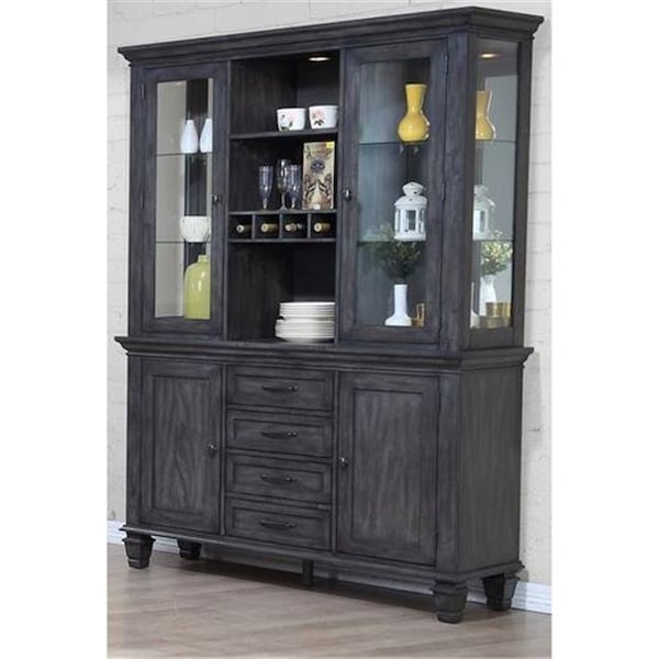 Fine-Line Shades of Gray China Cabinet - FI1209026