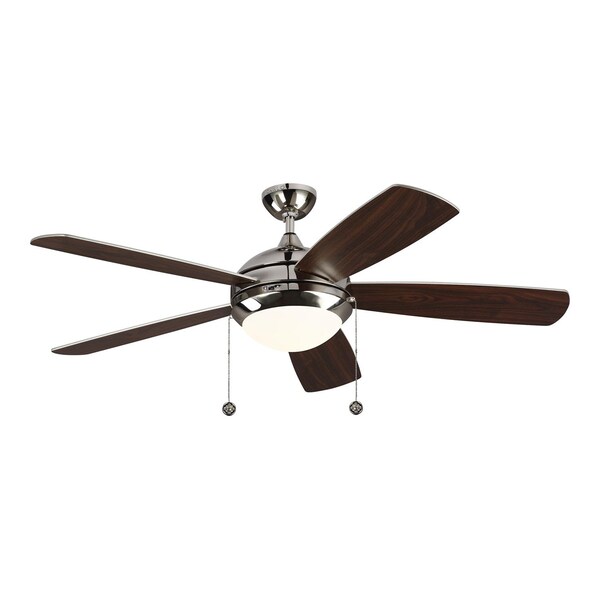Monte Carlo Discus Classic 52 Led Ceiling Fan In Polished Nickel With Silver Blades - 5DIC52PND-V1
