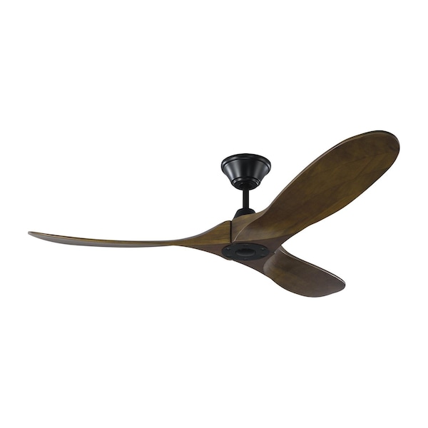 Monte Carlo Maverick 52 - Matte Black W Dark Walnut Blades - 3MAVR52BK